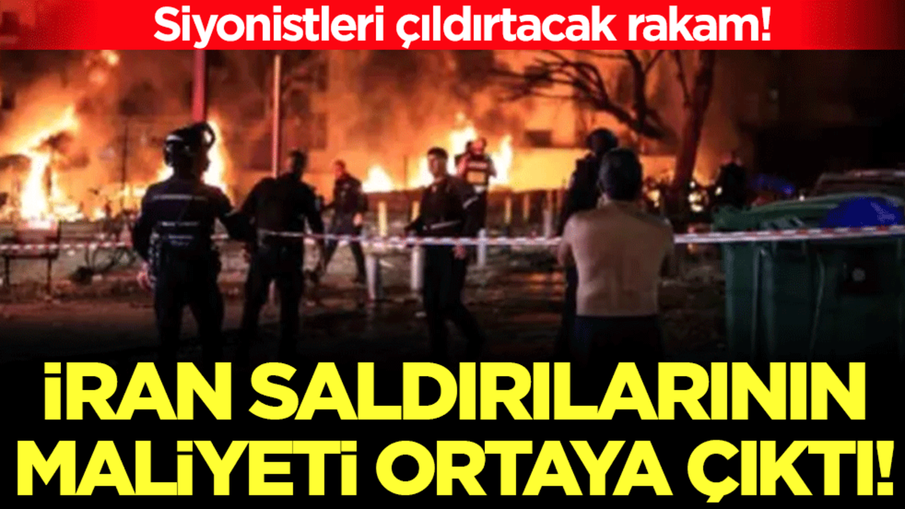 Siyonistler aklını kaçıracak: İran saldırılarının maliyeti ortaya çıktı!