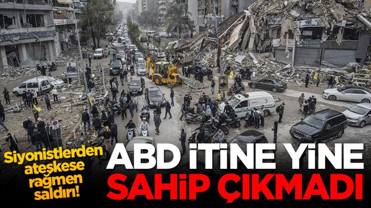 Siyonistlerden ateşkese rağmen saldırı! ABD itine yine sahip çıkmadı