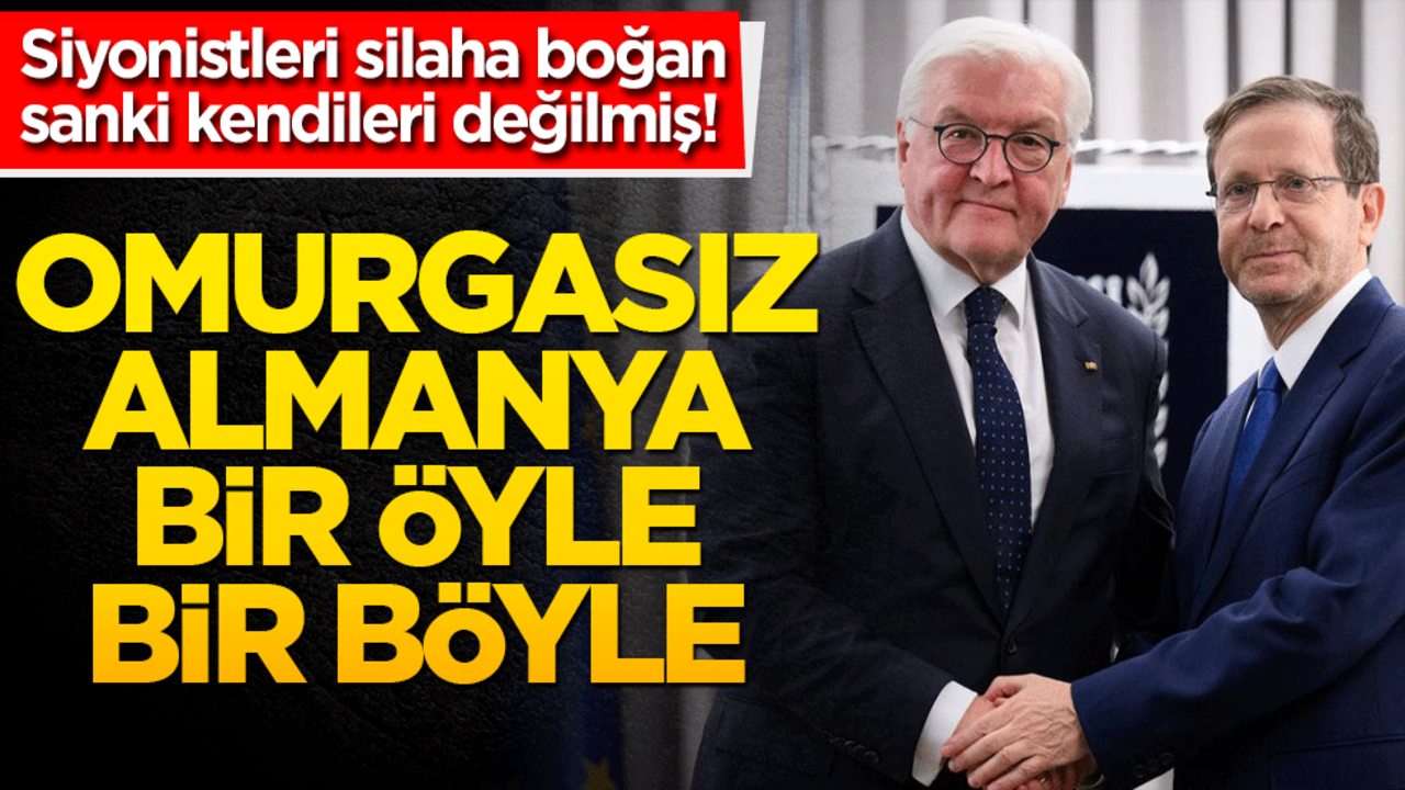 Siyonistleri silaha boğan sanki kendileri değilmiş! Omurgasız Almanya bir öyle bir böyle