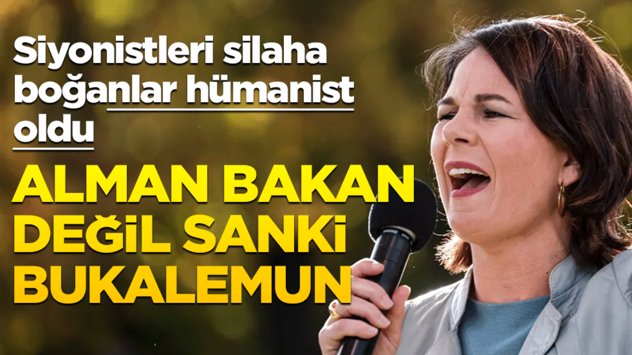 Siyonistleri silaha boğanlar hümanist oldu! Alman bakan değil sanki bukalemun