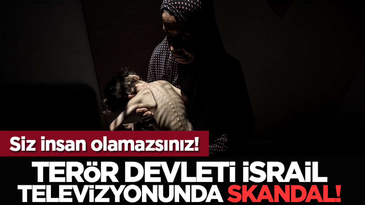 Siz insan olamazsınız! Terör Devleti İsrail televizyonunda skandal!