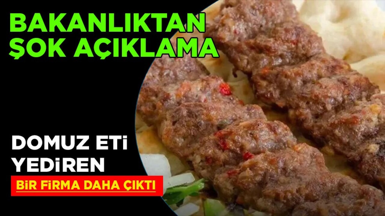 Şok açıklama: Vatandaşa domuz eti yediren bir firma daha açıklandı! Bakanlık duyurdu