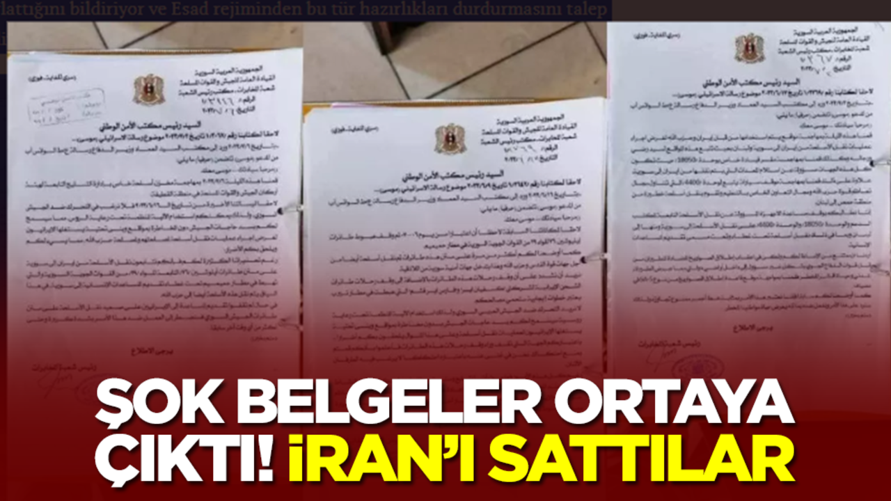 Şok belgeler ortaya çıktı! İran'ı sattılar