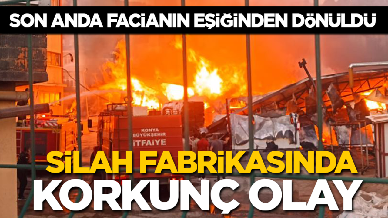 Son anda facianın eşiğinden dönüldü! Silah fabrikasında korkunç olay
