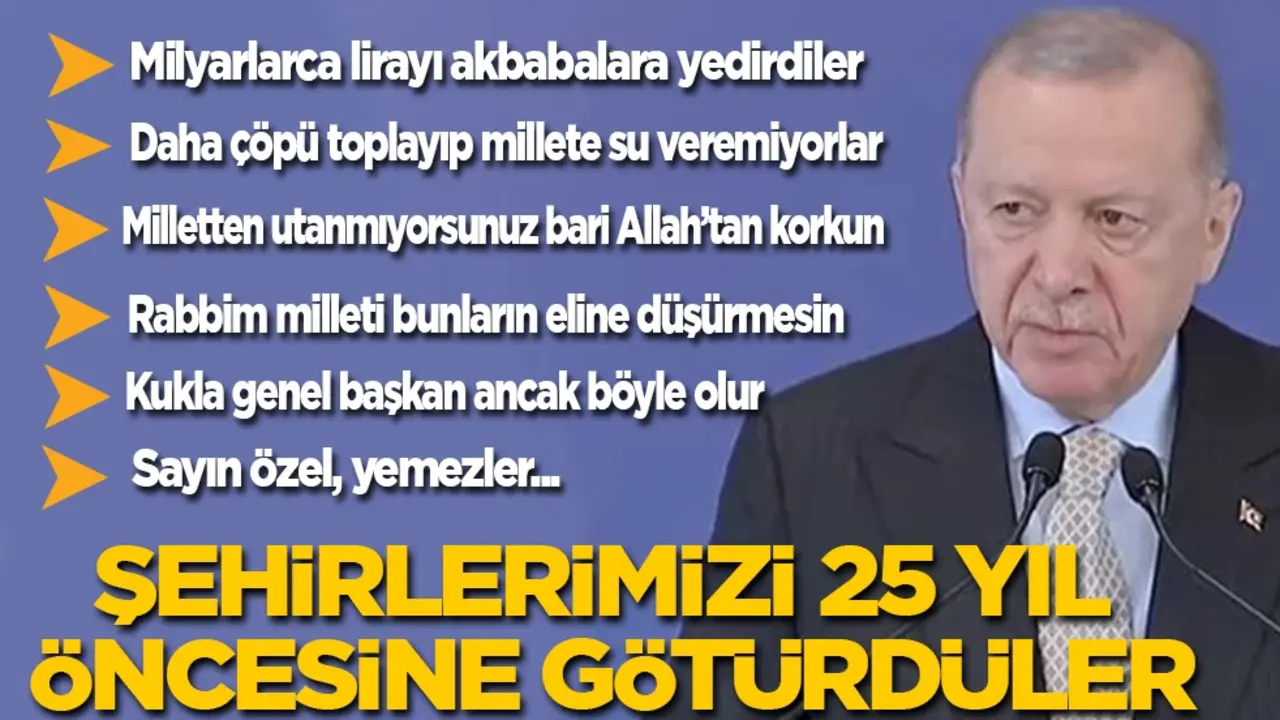 Cumhurbaşkanı Erdoğan 'Milletvekilleri Buluşması'nda konuştu: Şehirlerimizi 25 yıl öncesine götürdüler