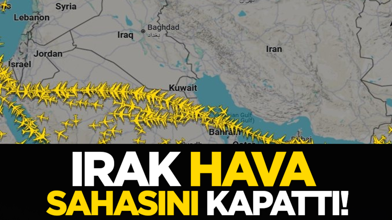 Irak hava sahasını kapattı!