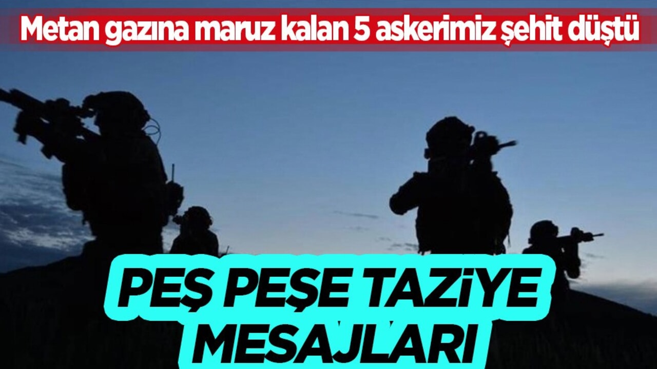 Son dakika MSB acı haberi duyurdu: Şehit olan 5 asker ile ilgili peş peşe taziye mesajları!