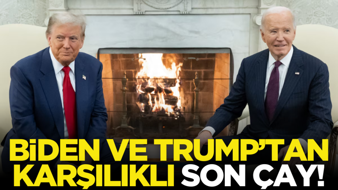Son kez ağırladı… Biden ve Trump çay içti