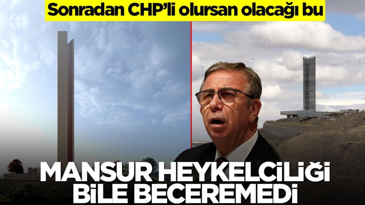 Sonradan CHP’li olursan olacağı bu! Mansur heykelciliği bile beceremedi