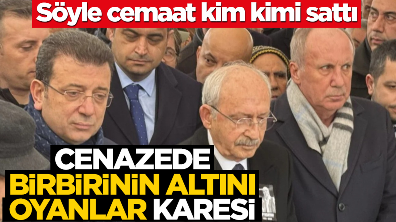 Söyle cemaat kim kimi sattı! Cenazede birbirinin altını oyanlar karesi