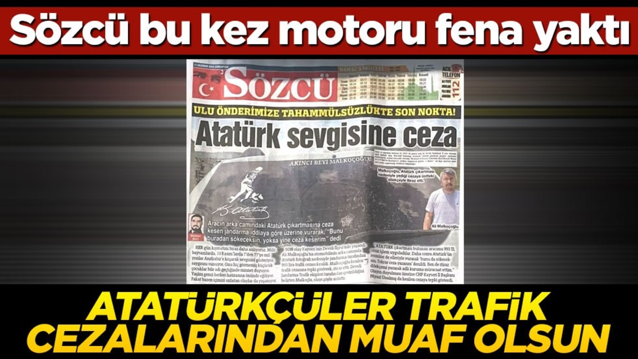 Sözcü bu kadar aciz işte! Mustafa Kemal yalanı ellerinde patladı