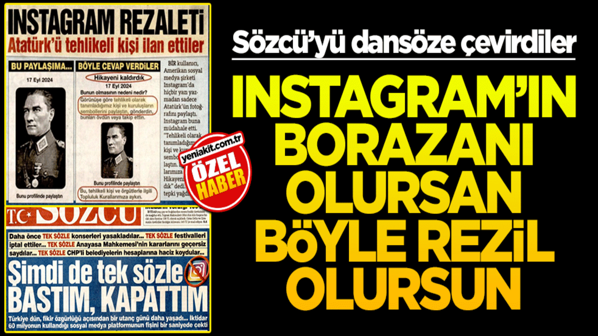 Sözcü’yü dansöze çevirdiler! Instagram’ın borazanı olursan böyle rezil olursun