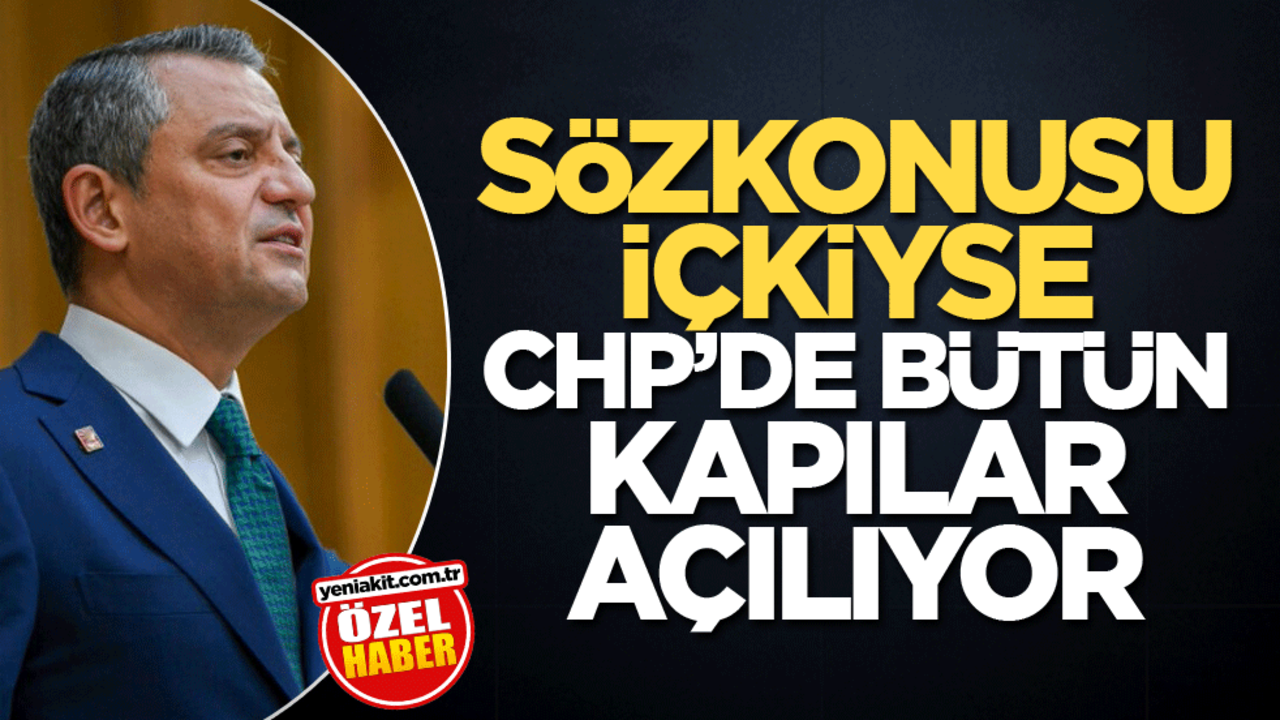 Sözkonusu içkiyse CHP’de bütün kapılar açılıyor