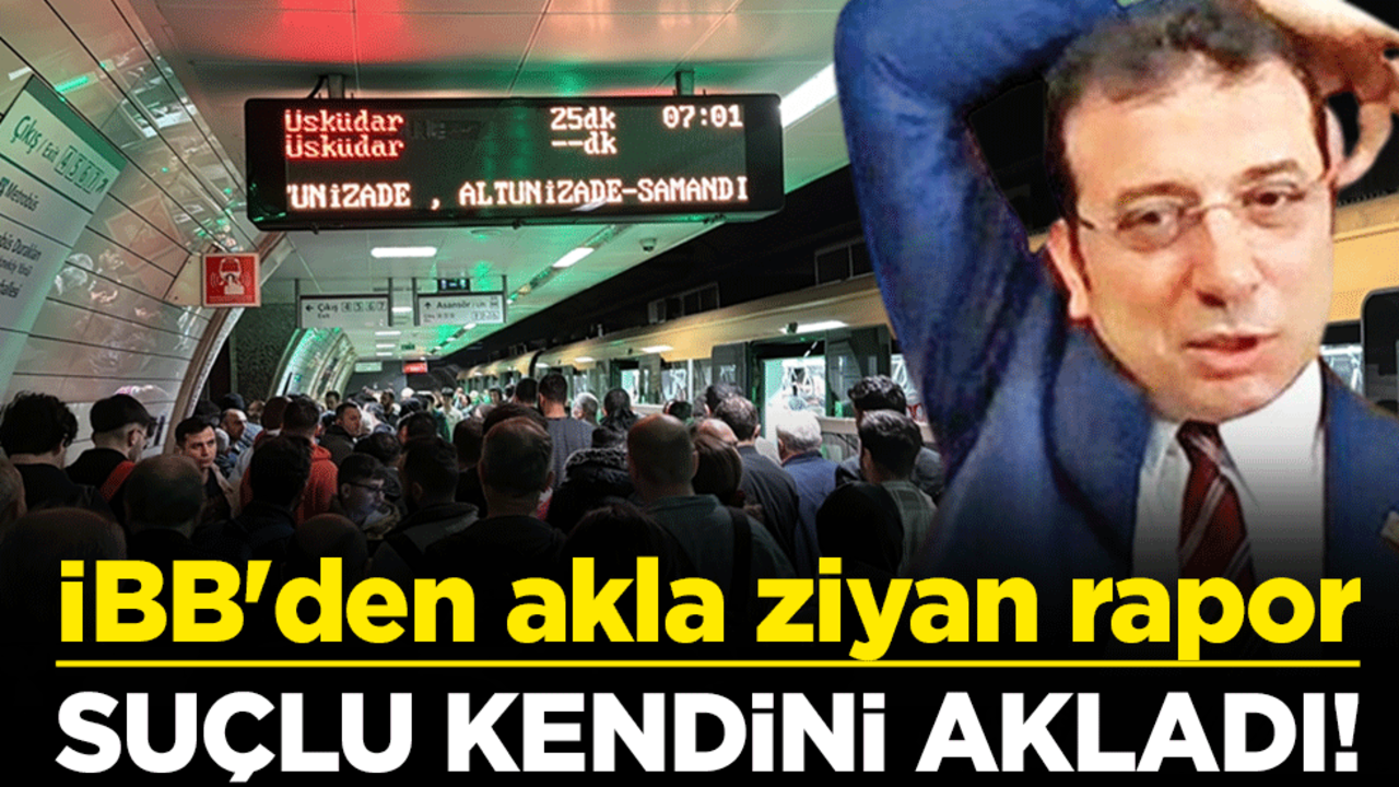 Suçlu kendini akladı! İBB'den akla ziyan rapor