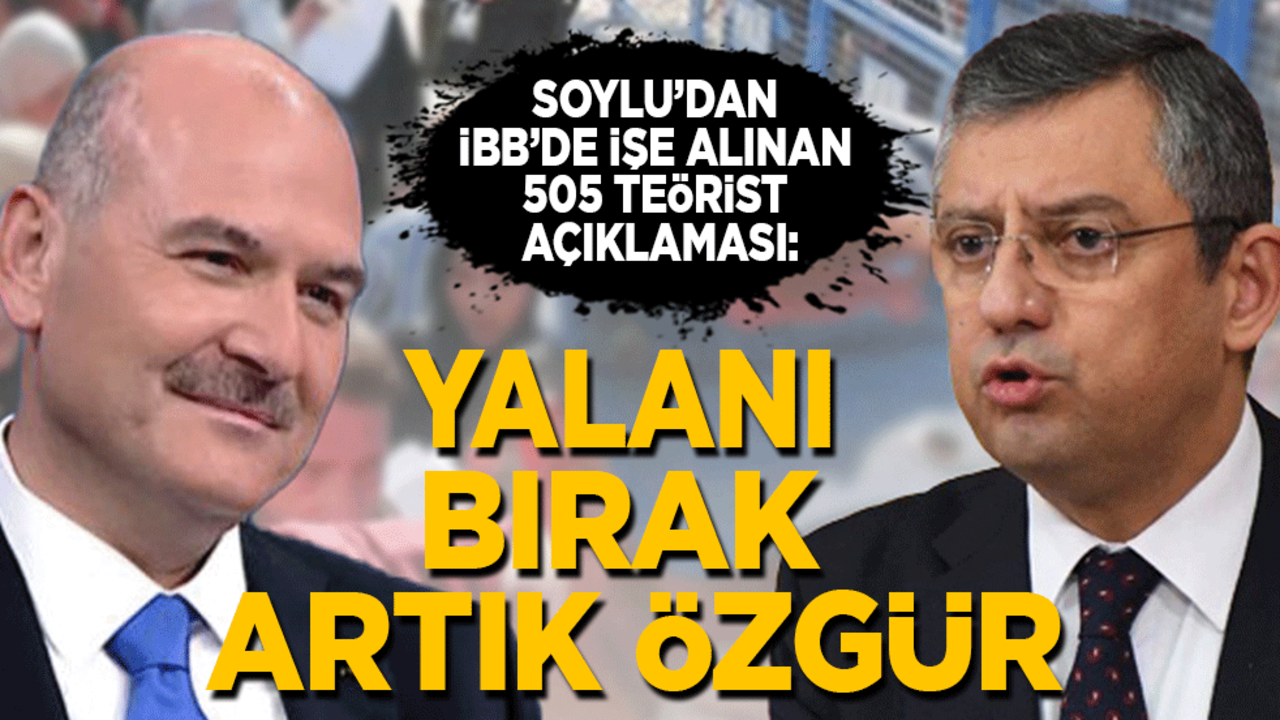 Süleyman Soylu'dan Özgür Özel'e: Yalan söylemeyi bırak Özgür!