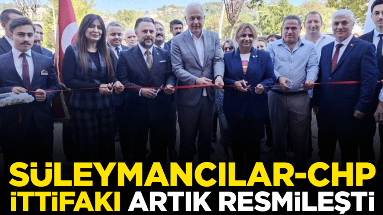 Süleymancılar-CHP ittifakı artık resmileşti