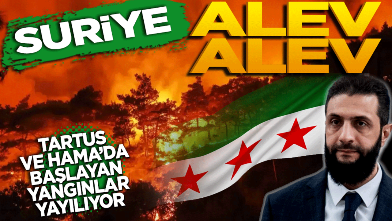 Suriye'de orman yangınları ile mücadele sürüyor!