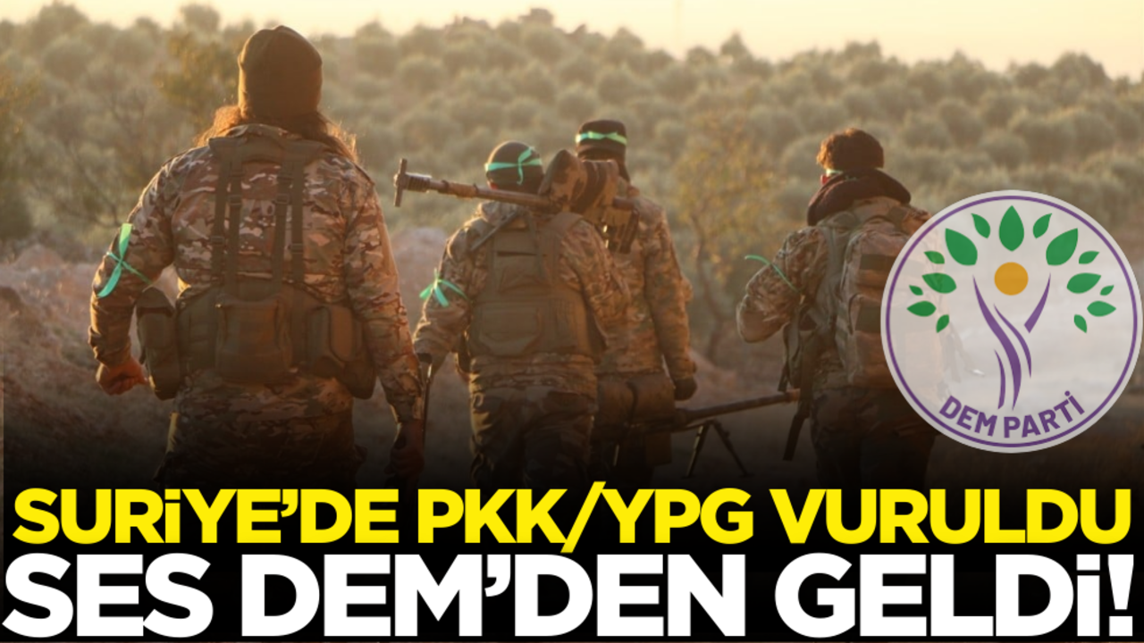 Suriye’de PKK/YPG vuruldu, ses DEM’den geldi!