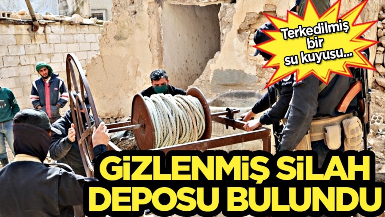 Suriye'den, devrim rejime bir darbe daha! Gizli silah ve mühimmat deposu ele geçirdi!