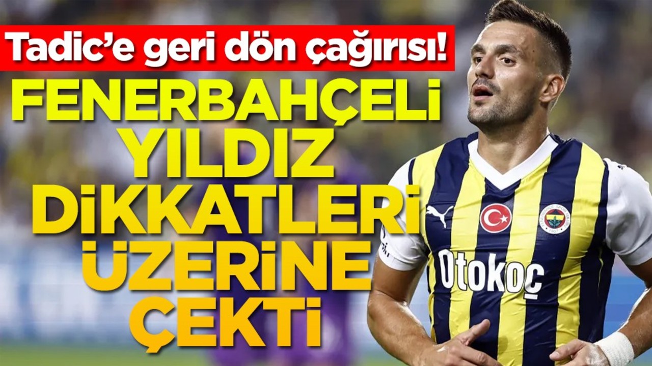Tadic’e geri dön çağırısı! Fenerbahçeli yıldız dikkatleri üzerine çekti