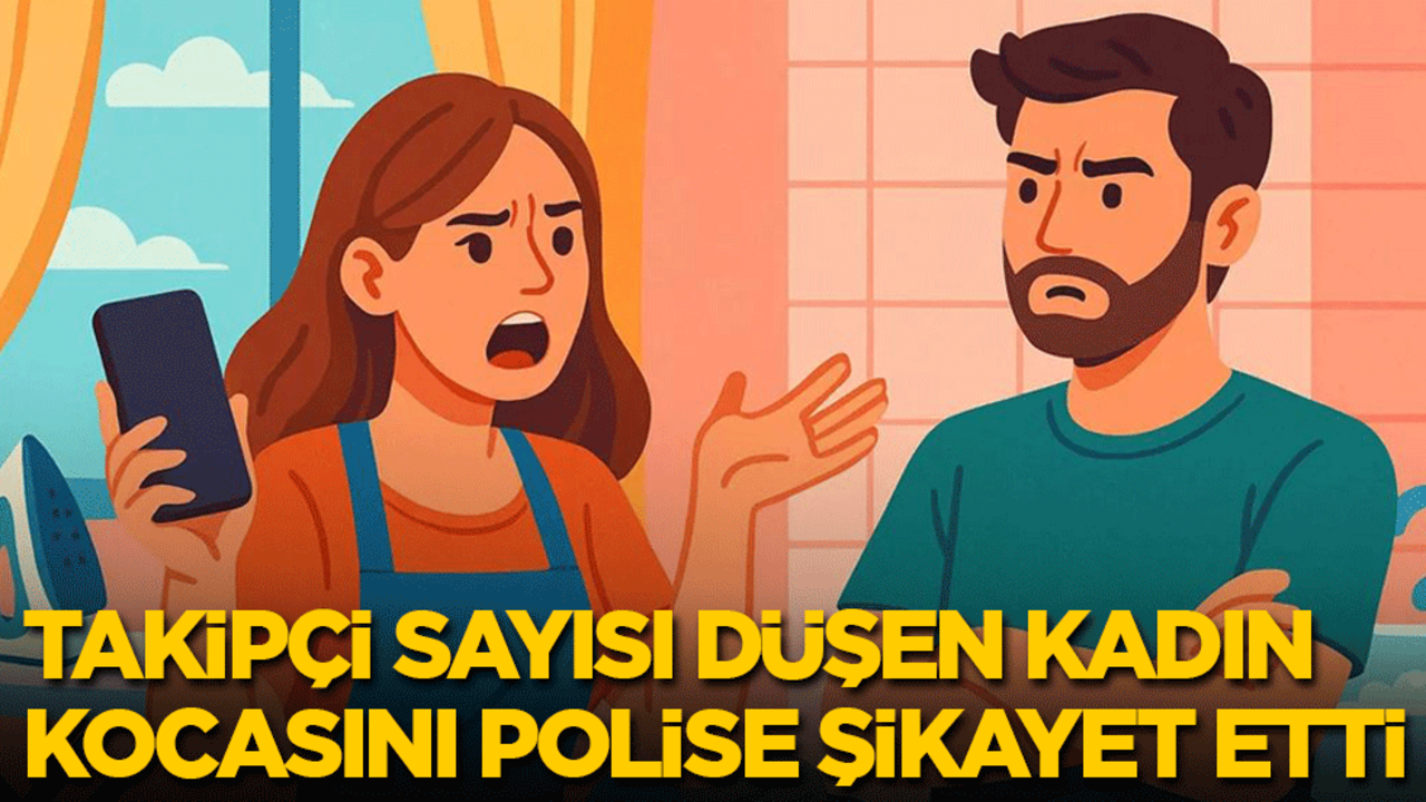 Takipçi sayısı düşen kadın, evi terk edip kocasını polise şikayet etti!