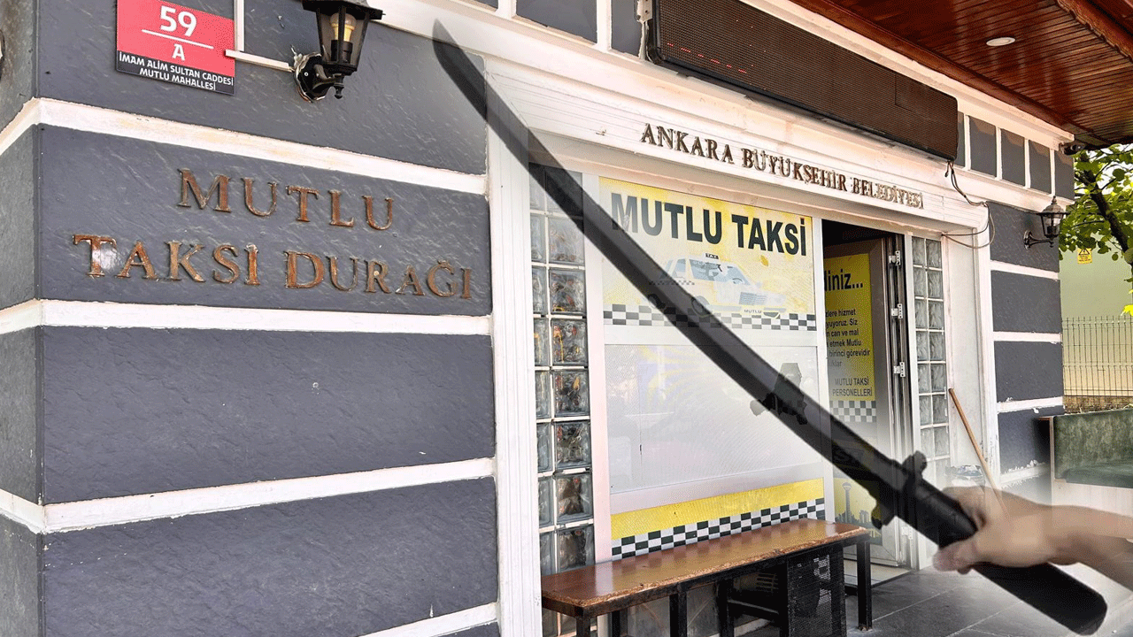 Taksi durağına kılıçlı saldırı: Kendisini araca almayan şoförü doğradı