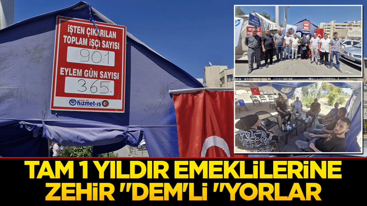 Tam 1 yıldır emeklilerine zehir "DEM'li "yorlar
