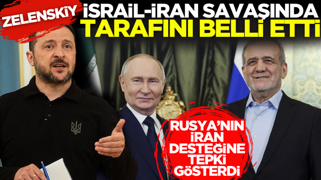 Tarafını belli etti! Zelenskiy’den Rusya’nın İran desteğine tepki