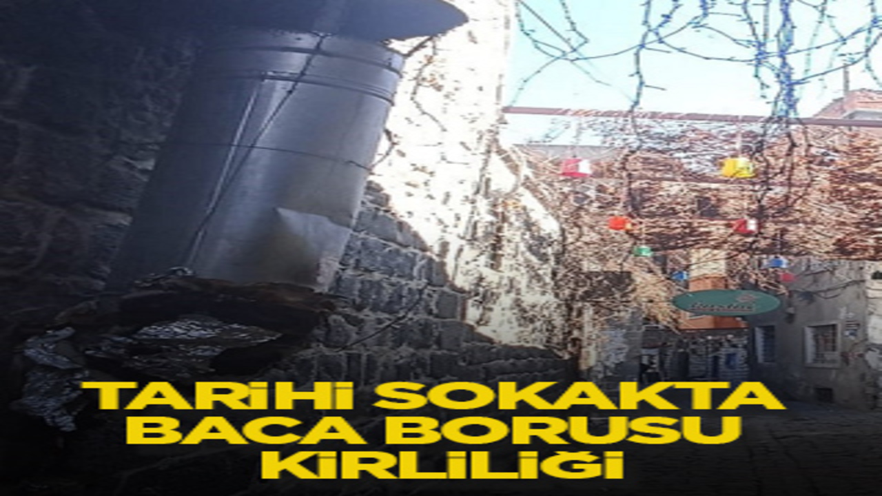 Tarihi sokakta baca borusu kirliliği