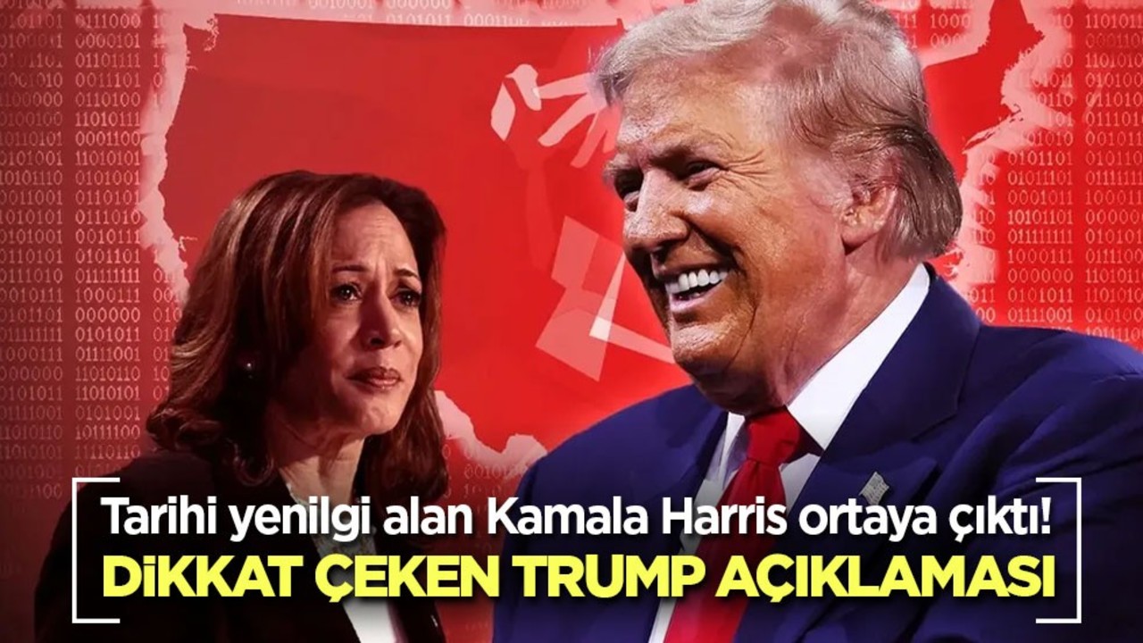 Tarihi yenilgi alan Kamala Harris ortaya çıktı! Dikkat çeken Trump açıklaması