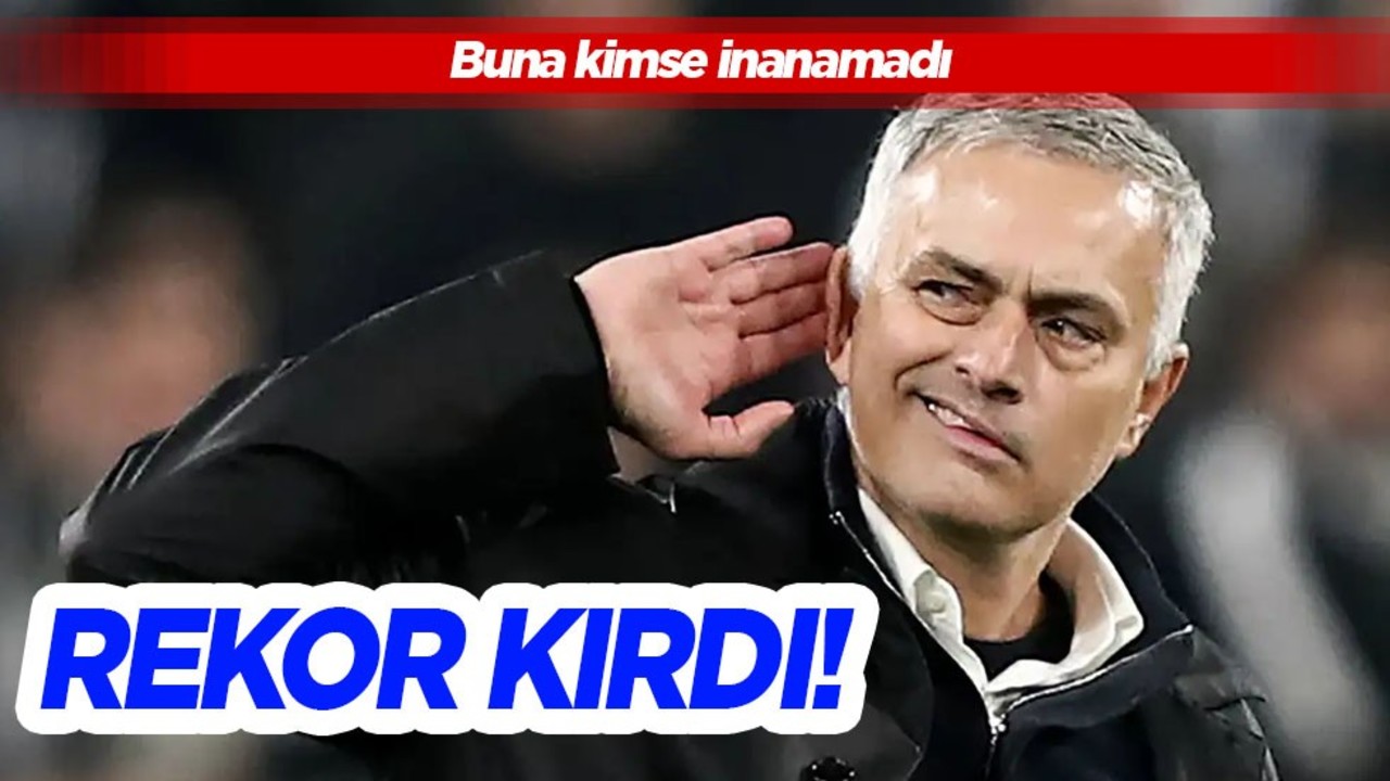 Tarihinin en büyük rekoru! Jose Mourinhom rekor kırdı: Avrupa tarihine geçti! Buna kimse inanamadı