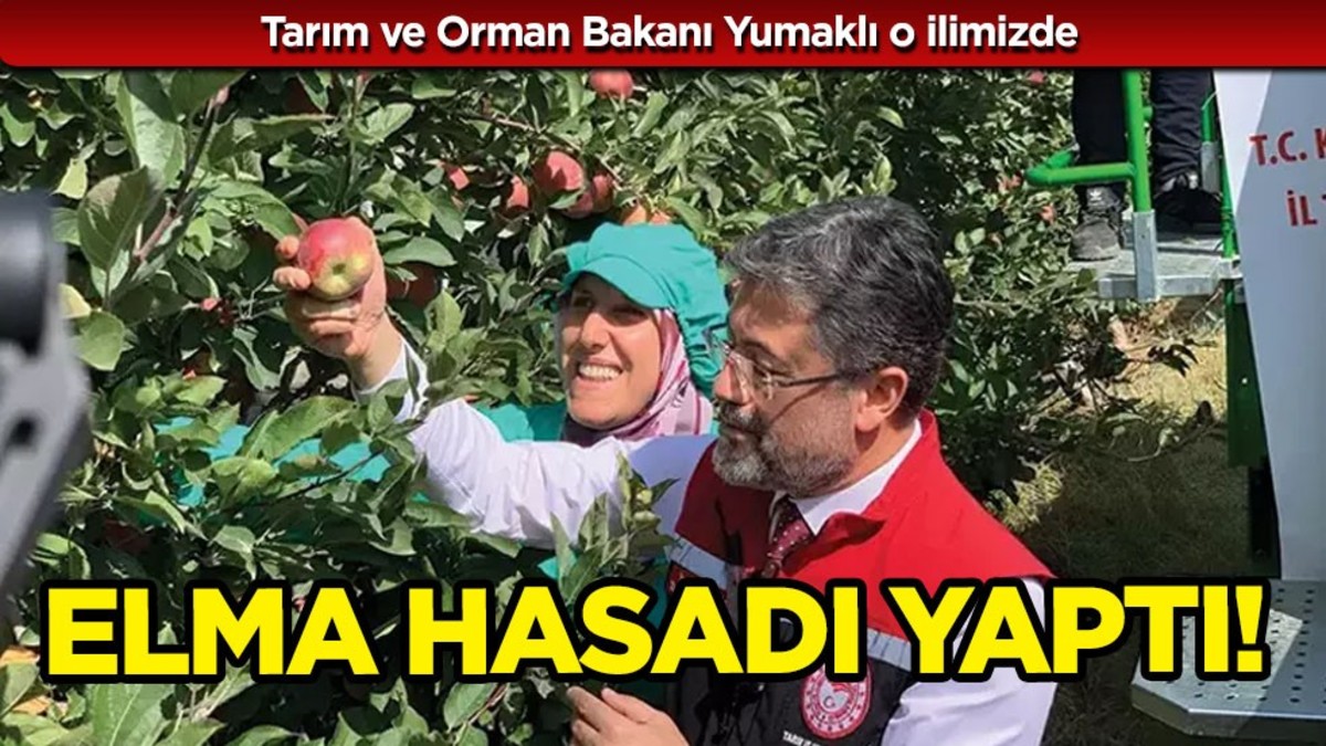 Tarım ve Orman Bakanı İbrahim Yumaklı, o ilimizde elma hasadı yaptı! İşte o paylaşımlar