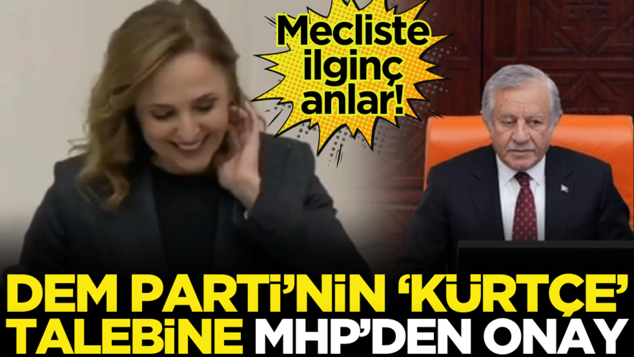 TBMM’de ilginç anlar! DEM Parti'nin ‘Kürtçe’ talebine MHP’den onay