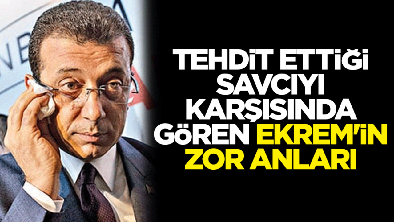 Tehdit ettiği savcıyı karşısında gören Ekrem'in zor anları