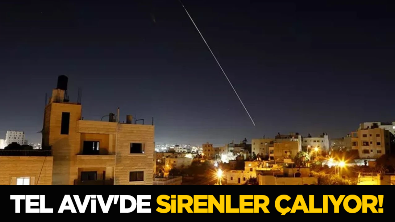 Tel Aviv'de sirenler çalıyor!