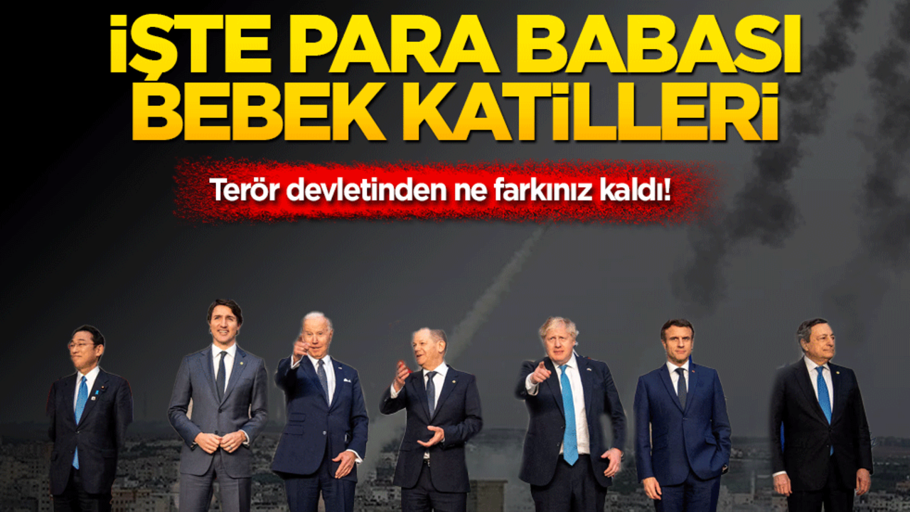 Terör devletinden ne farkınız kaldı! İşte para babası bebek katilleri