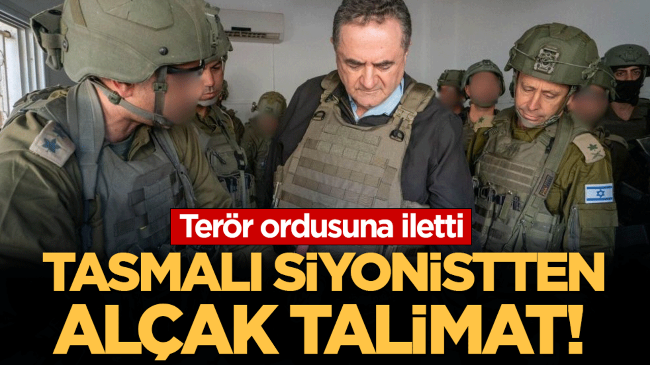 Terör ordusuna iletti: Tasmalı siyonistten alçak talimat!