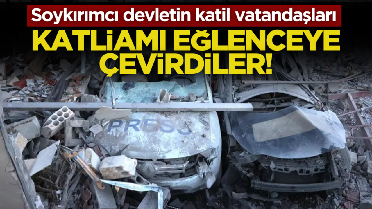 Terörist devletin katil vatandaşları! Katliamı eğlenceye çevirdiler