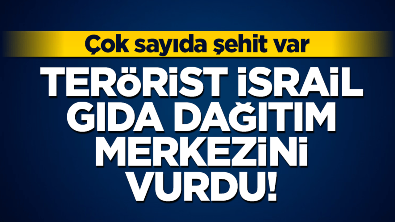 Terörist İsrail gıda dağıtım merkezini vurdu! Çok sayıda şehit var