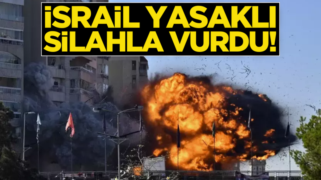 Terörist İsrail kudurdu! Bu kez yasaklı silahla vurdu