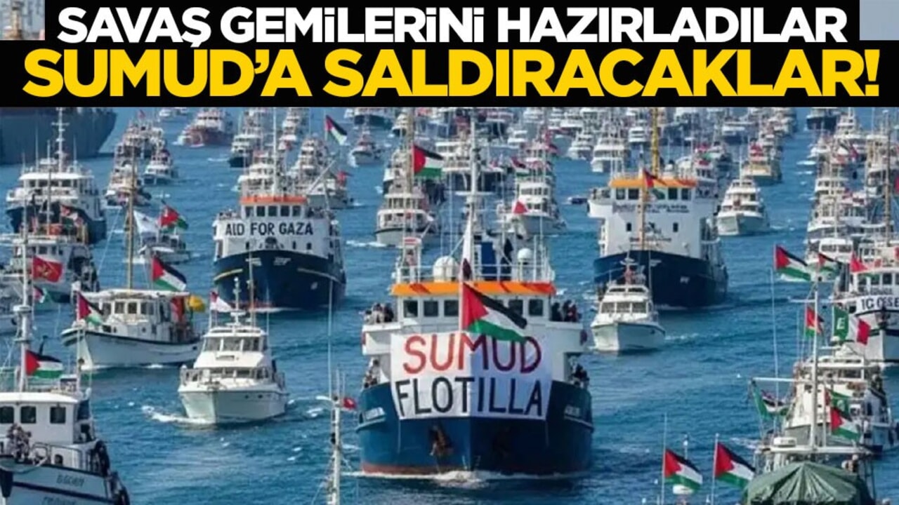 Terörist İsrail tüm dünyaya ilan etti: Sumud’a saldıracaklar! Savaş gemilerini hazırladılar