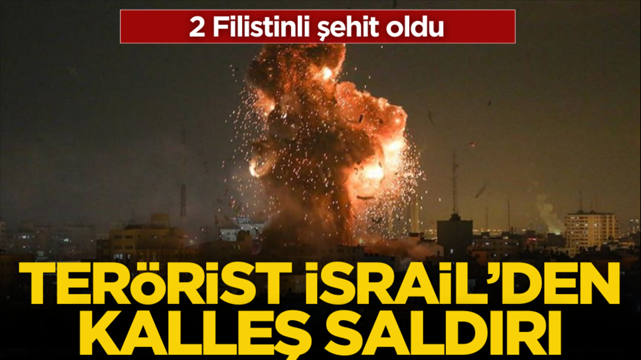 Terörist İsrail’den kalleş saldırı: 2 Filistinli şehit oldu