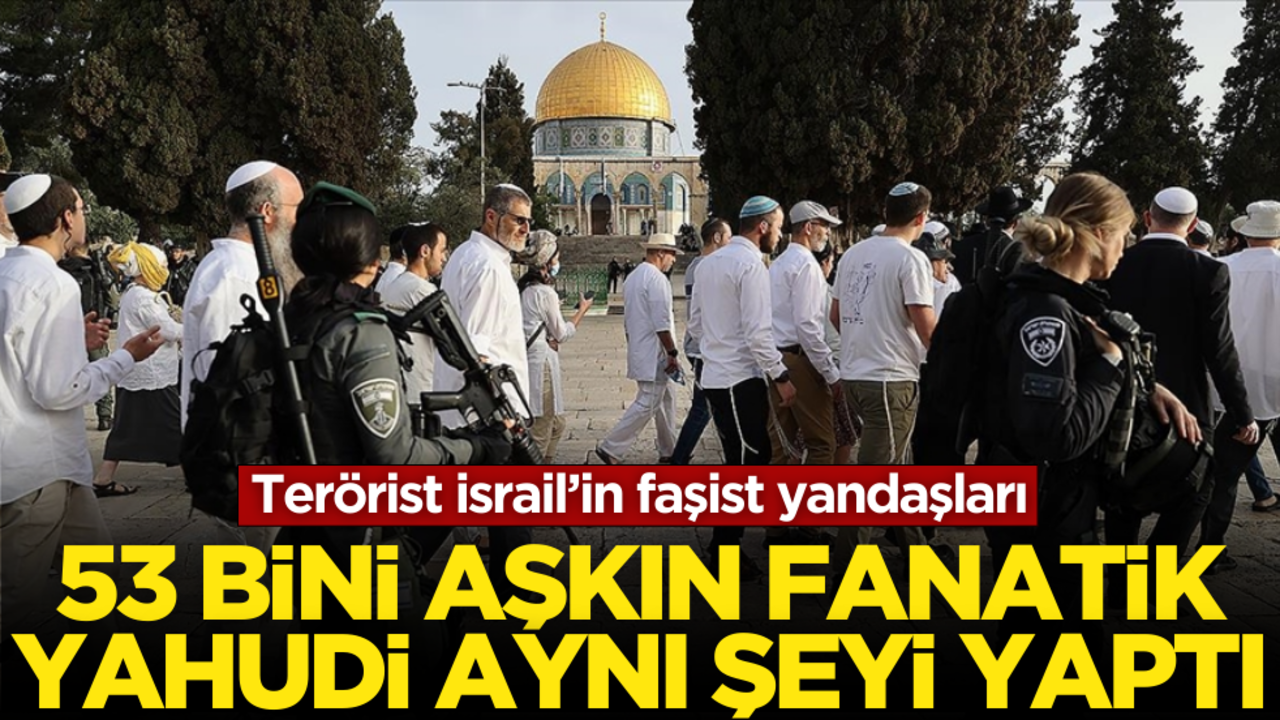Terörist İsrail’in faşist yandaşları… 53 bini aşkın yahudi aynı şeyi yaptı!