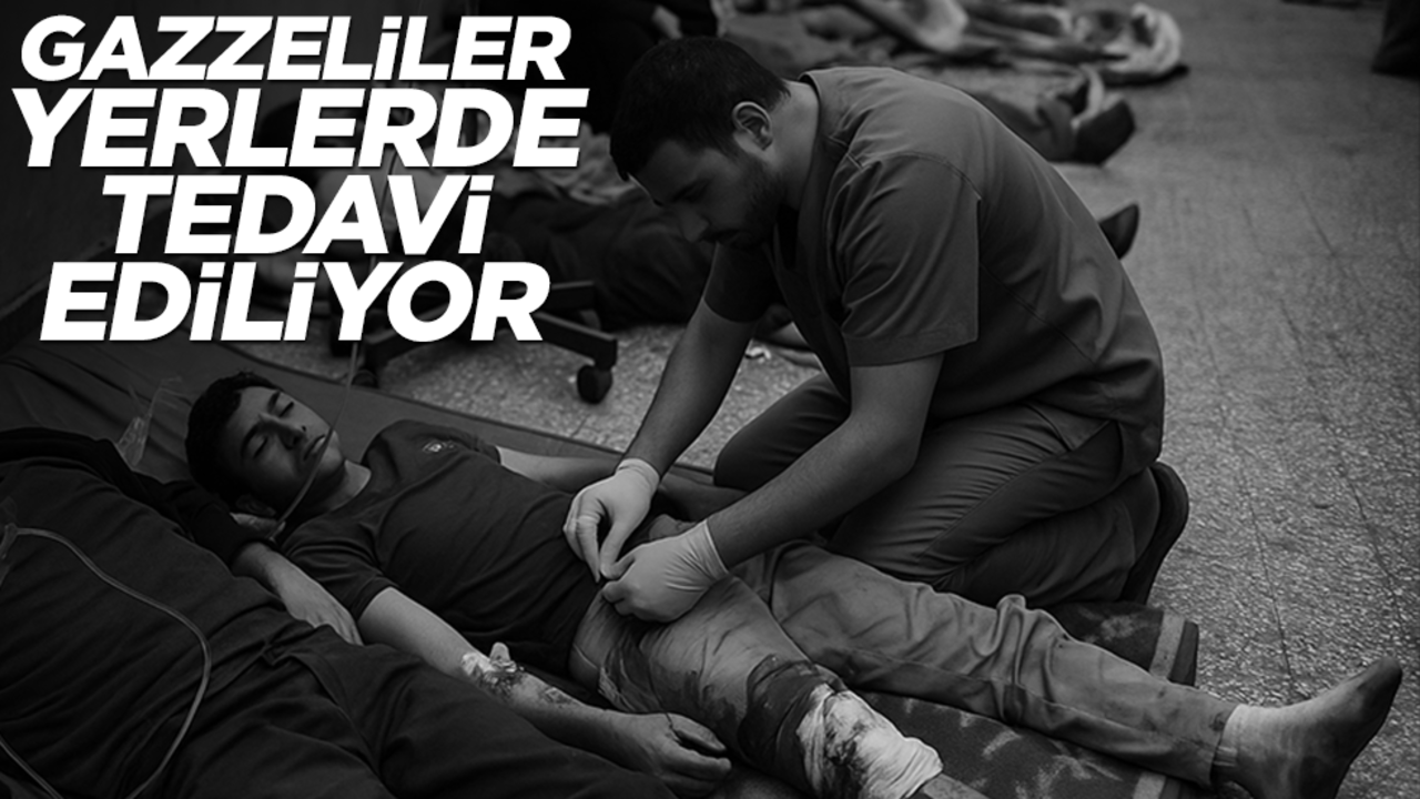 Terörist İsrail'in soykırım yaptığı Gazze'de sağlık krizi