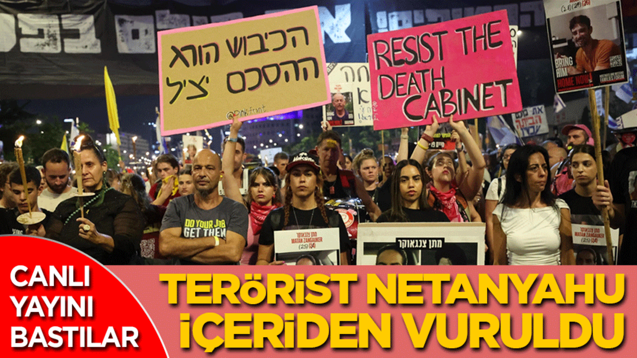 Terörist Netanyahu içeriden vuruldu: Canlı yayını bastılar