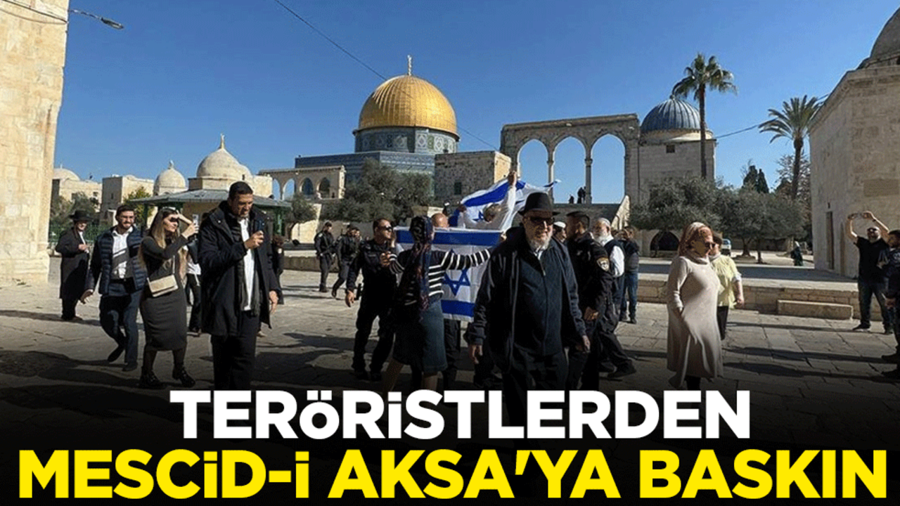 Teröristlerden Mescid-i Aksa'ya baskın