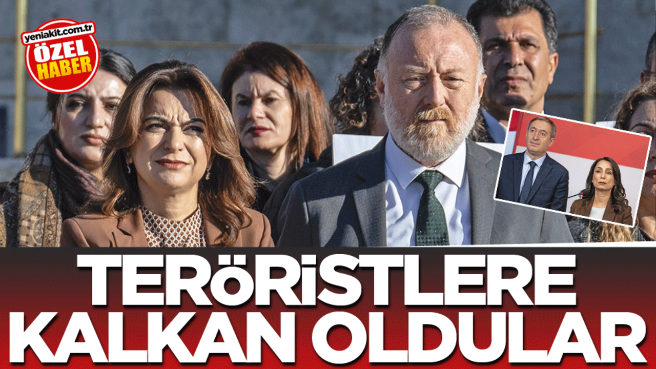 Teröristlere kalkan oldular