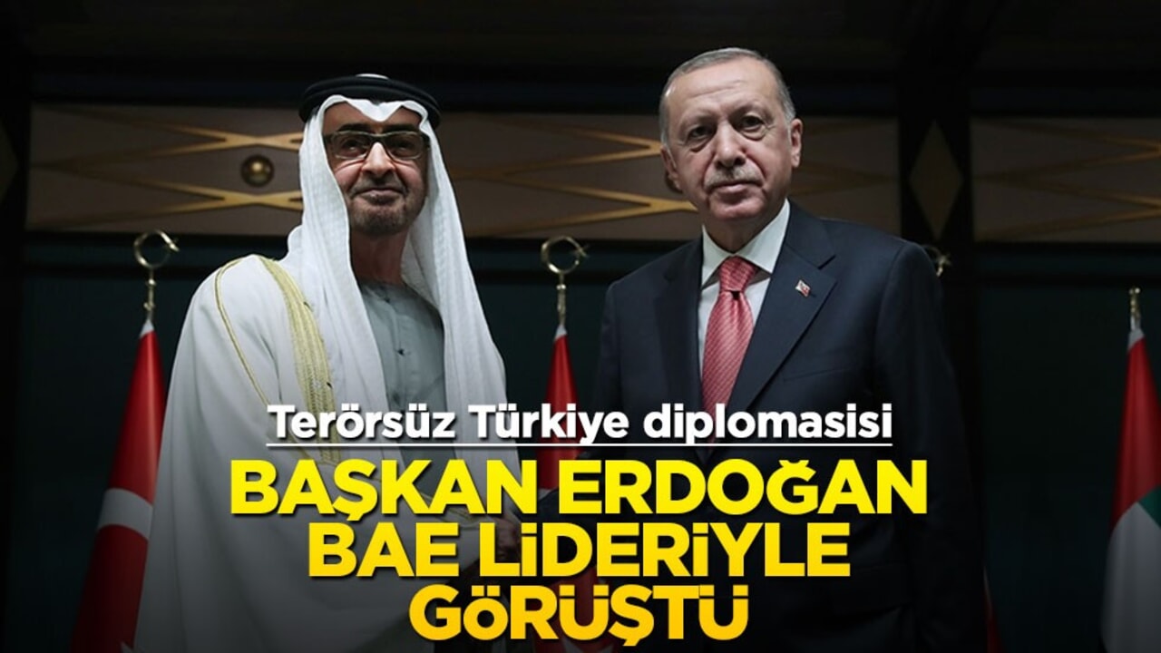 Terörsüz Türkiye diplomasisi: Başkan Erdoğan BAE lideri Al Nahyan ile görüştü