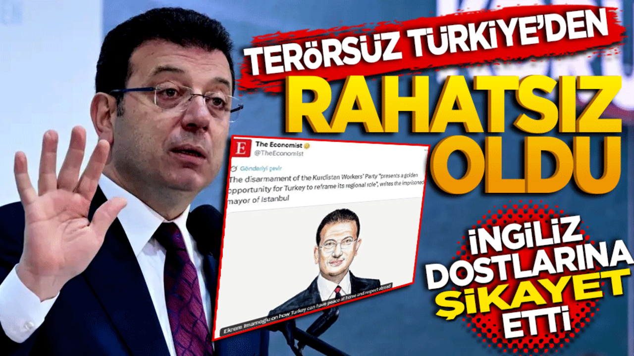 Terörsüz Türkiye'den rahatsız oldu İngiliz dostlarına şikayet etti