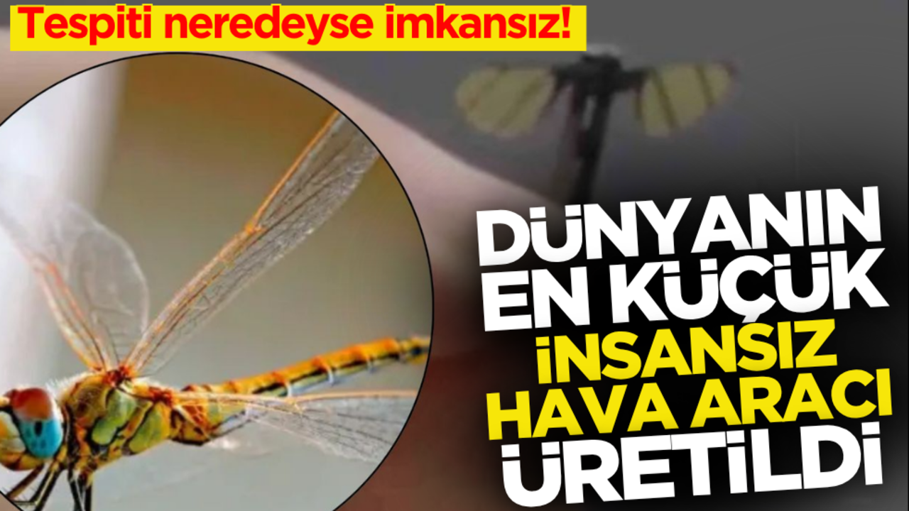 Tespiti neredeyse imkansız! Dünyanın en küçük İHA’sı üretildi